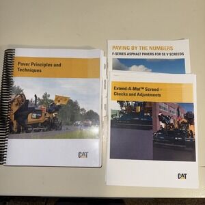 CAT Paver Principles and Techniques Manual Instructions Asphalt Pavers
